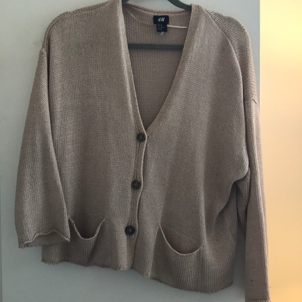 H&M Blush Flowy Cardigan